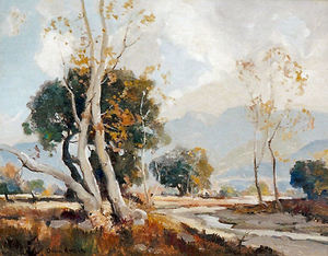 Orrin White - "Arroyo Seco Landscape" - Oil on canvas - 20" x 24"