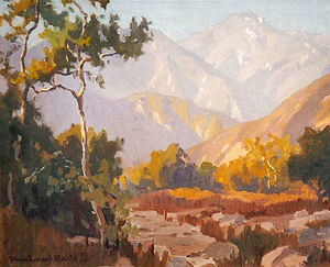 Marion Kavanaugh Wachtel - "Southern California Landscape" - Oil on canvasboard - 14" x 17"