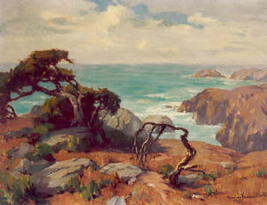 Marion Kavanaugh Wachtel - "Coast near Monterey" - Oil on canvas - 20" x 26"