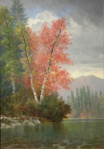 Edwin Deakin - "Fallen Leaf Lake" near Tahoe - Oil on canvas - 14" x 10"