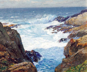 William Ritschel, N.A. - "Stormy Coast" - Oil on canvas - 20"x24"