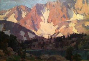 Edgar Alwin Payne - "Sierra Lake" - 1930 - Oil on canvasboard - 14" x 20"
