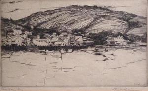 Paul Whitman - "Monterey Bay" - Etching - 4 1/2" x 7 3/4"