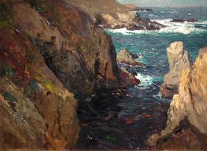 William Ritschel, N.A. - "Mammoth Cove" - Carmel Highlands - Oil on canvas - 18" x 24"