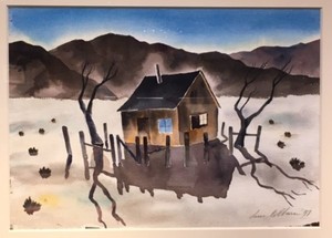 Samuel  Bolton Colburn - "Lonesome House" - Watercolor - 15" x 21" - Signed and dated lower right