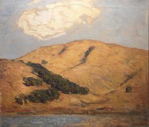 Gottardo Piazzoni - "Tiburon Hills" - Oil on canvas - 26 1/4" x 30"