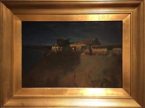 Charles Rollo Peters - "Abrego Adobe" - Oil on canvas - 16" x 24"