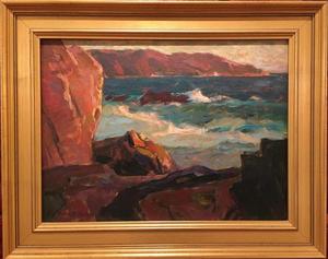 Frank Harmon Myers - "Little Bay" - Oil on canvasboard - 12" x 16"