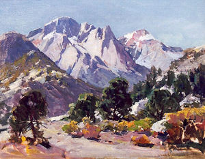 Jack Wilkinson Smith - "Sierra Landscape" - Oil on canvas/board - 16"x20"