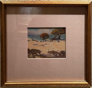 Mary DeNeale Morgan - "Carmel Coast" - Tempera - 4" x 5"