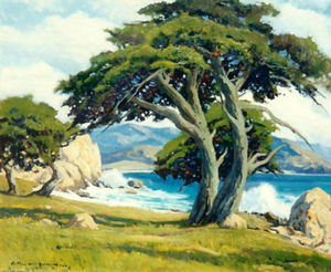 Arthur Hill Gilbert, A.N.A. - "View From Cypress Point" - Oil on canvas - 25"x30"