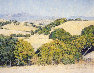 Evelyn McCormick - "California Hills - Fremont Peak In Distance" - Oil on canvas - 24 1/4" x 30 1/4"