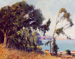 George Demont Otis - "Across The Bay" 1932 - Oil on canvas - 24" x 30"