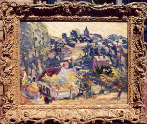 Joseph Raphael - "View of Linebeck" -Belgium- - Oil on canvas - 28" x 36"