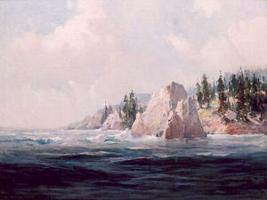 Jack Wilkinson Smith - "La Estada Encantada" -Mendocino Coast- - Oil on canvas - 30" x 40"