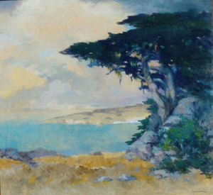 Thomas A. McGlynn - "Cypress" - Oil on canvas - 34" x 36"