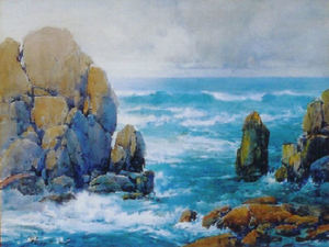 Percy Gray - "Near Land's End" - San Francisco - Watercolor - 15 1/2" x 20"