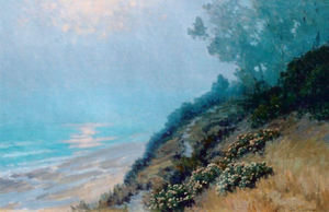 John Marshall Gamble - "Fog at Evening" - Santa Barbara - Oil on canvas - 20" x 30"
