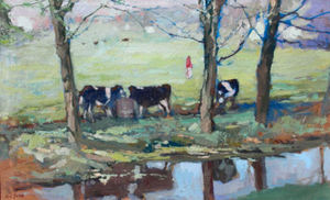 S.C. Yuan - "Pastures" - Oil on canvas - 30" x 48"