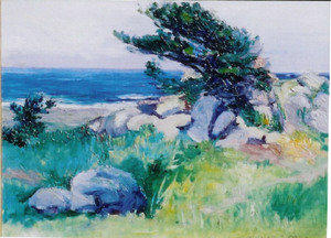 William Posey Silva - "California Coast" - Oil on canvas/board - 9" x 12"