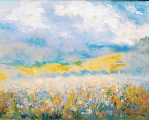 Thomas A. McGlynn - "Spring Storm" - Oil on canvasboard - 16" x 20"