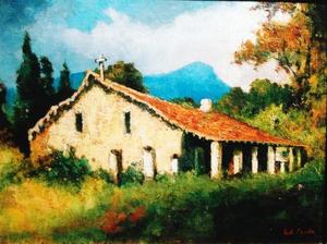Will Sparks - "Mission Nuestra Senora de la Purisma Concepcion" - Oil on canvas - 12" x 16"